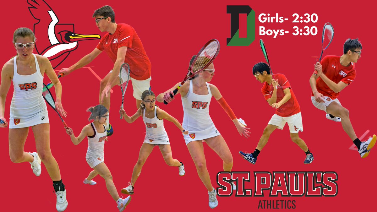 St. Paul's School Squash (@spssquash) on Twitter photo Boys and Girls Varsity and JV Squash take on Deerfield today at home. Girls- 2:30 | Boys- 3:30. Livestream available ow.ly/woAu50MCJmg <a href="/Deerfieldteams/">Deerfield Athletics</a> <a href="/spsathletic/">St. Paul's School Athletics (NH)</a> <a href="/USSQUASH/">US SQUASH</a> <a href="/NEPSAC/">NEPSAC ยฎ</a> Boys and Girls Varsity and JV Squash take on Deerfield today at home. Girls- 2:30 | Boys- 3:30. Livestream available ow.ly/woAu50MCJmg <a href="/Deerfieldteams/">Deerfield Athletics</a> <a href="/spsathletic/">St. Paul's School Athletics (NH)</a> <a href="/USSQUASH/">US SQUASH</a> <a href="/NEPSAC/">NEPSAC ยฎ</a>