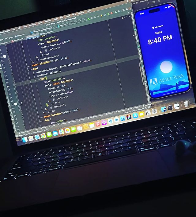 PrashantSehgal4's tweet photo. "Day 13 of #100daysofcode and it was lit🔥  Learned about world time API, custom classes, error handling, passing data between routes, date &amp; time formatting, and added cool loading screen with external libraries like spinkit spinner. #Flutter #flutterdev #codingchallenge #mobdev https://t.co/wKlqJVKPom