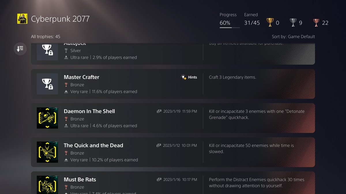 wayneatem10's tweet photo. Wanted to plat this game, only to realize the level/attribute points capped at 50 😫 #PS5Share, #Cyberpunk2077 https://t.co/v2REb813P0