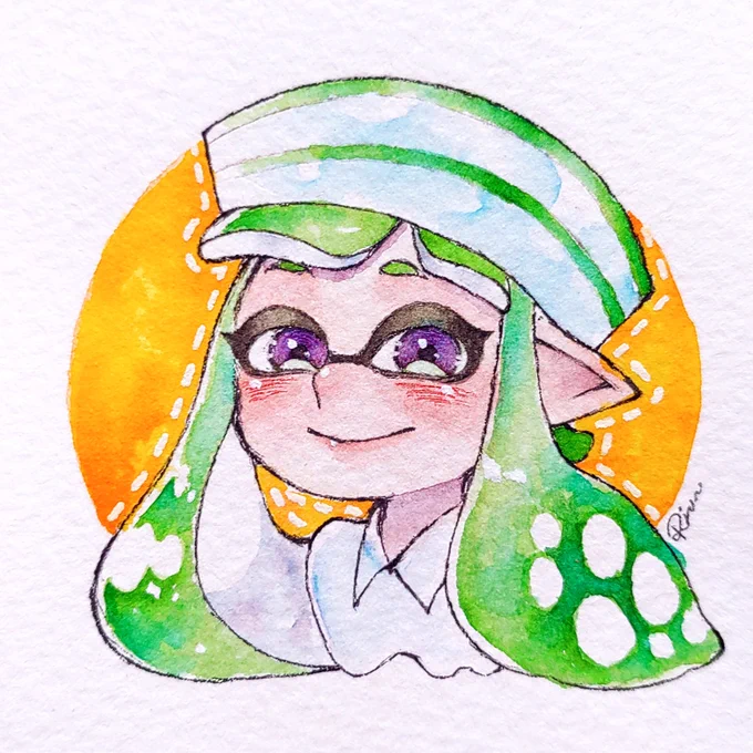 フォロワーさんとこのイカガール「スミレちゃん」 
