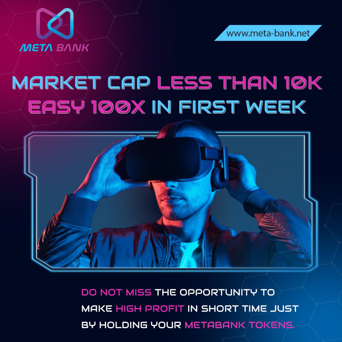 Easy 100x project, dont miss our fairlaunch in the next days : pinksale.finance/launchpad/0xB9…

<a href="/MetaBankTraders/">Meta Bank</a>