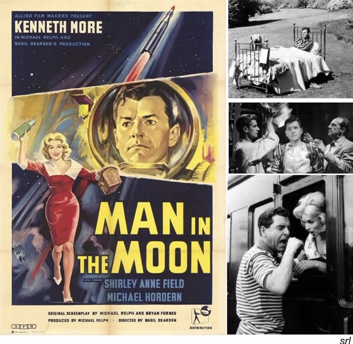 SaveRedlandLibr's tweet photo. 4:10pm TODAY on @TalkingPicsTV

The 1960 #Comedy film🎥 “Man in the Moon” directed by #BasilDearden and written by #BryanForbes &amp; #MichaelRelph

#JohnFoley wrote the 1960 novel📖of the film

🌟#KennethMore #ShirleyAnneField #NormanBird #MichaelHordern #CharlesGray https://t.co/hJ4x9mmDxf