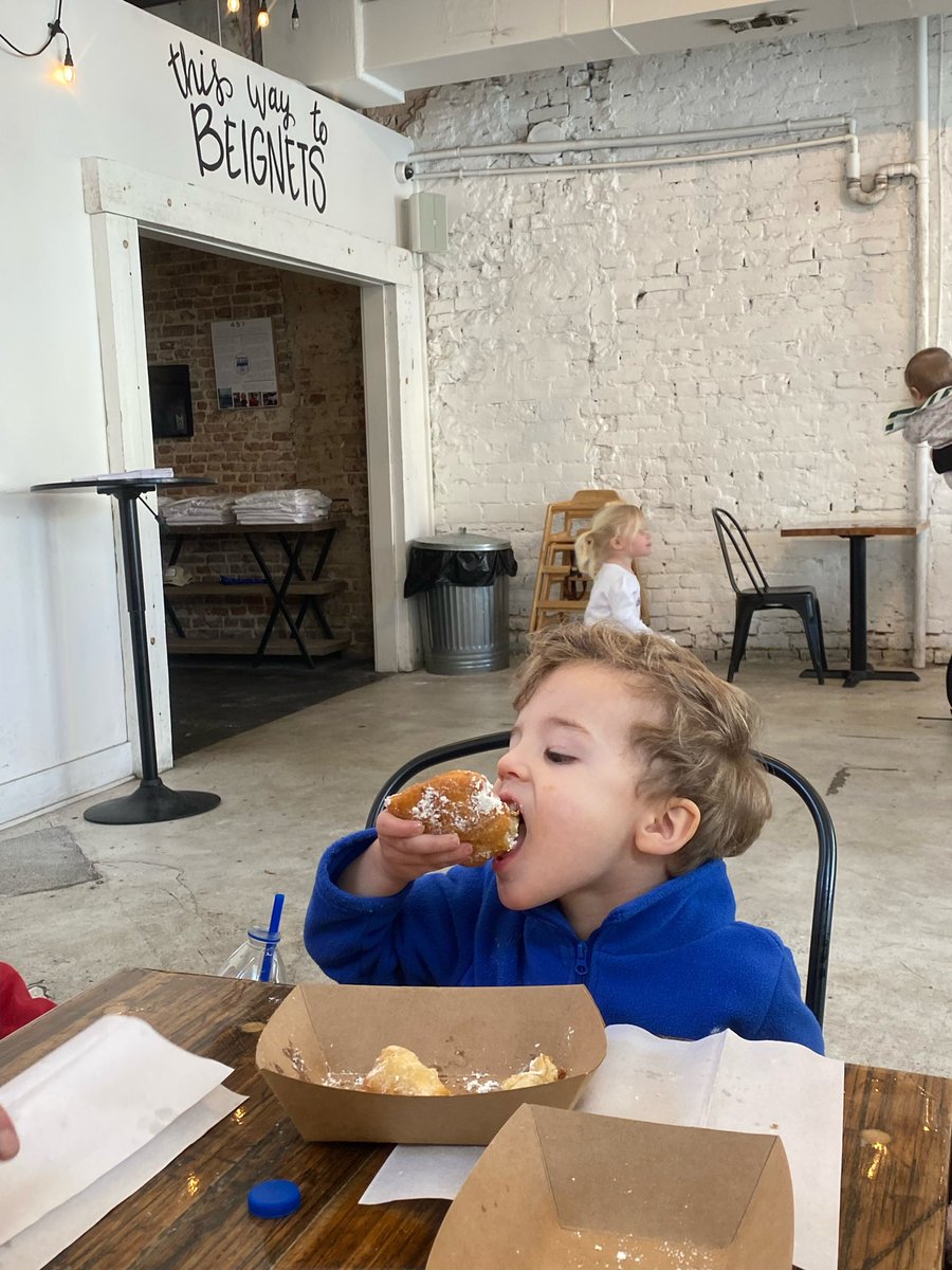 OTD_Colonel's tweet image. My grandson is a champion beignet eater and he loves Mo’ Bay Beignet Co. in Mobile, AL.