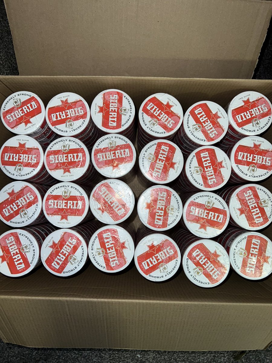 SnusManchester's tweet image. Siberia &amp;amp; Killa boxes available and individual sleeves &amp;amp; tubs✅ drop me a Dm📥 all brands are available 📦 #snus #siberiasnus #sibs #killa #killasnus #manchestersnus #snusplug