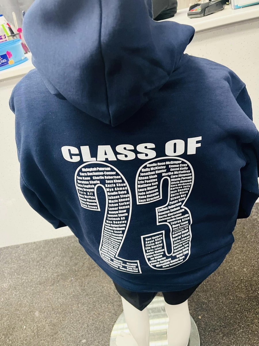 audreycreations's tweet photo. 2023 Leavers Hoodies Now Available- Any School, Any Colour, Any Format Class Of, Leavers ect. Includes Embroidered School Logo - Children's Sizes £16.50 Adults Sizes £18.50... Visit our website https://t.co/PBtrZG7Tp6 https://t.co/5hxJNd1Tdo