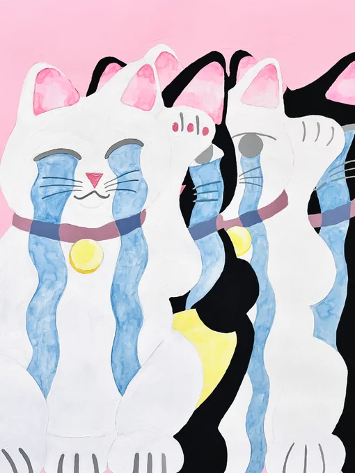 仕事ですから#イラスト #illust  #illustration #水彩画 #アクリル画 #猫 