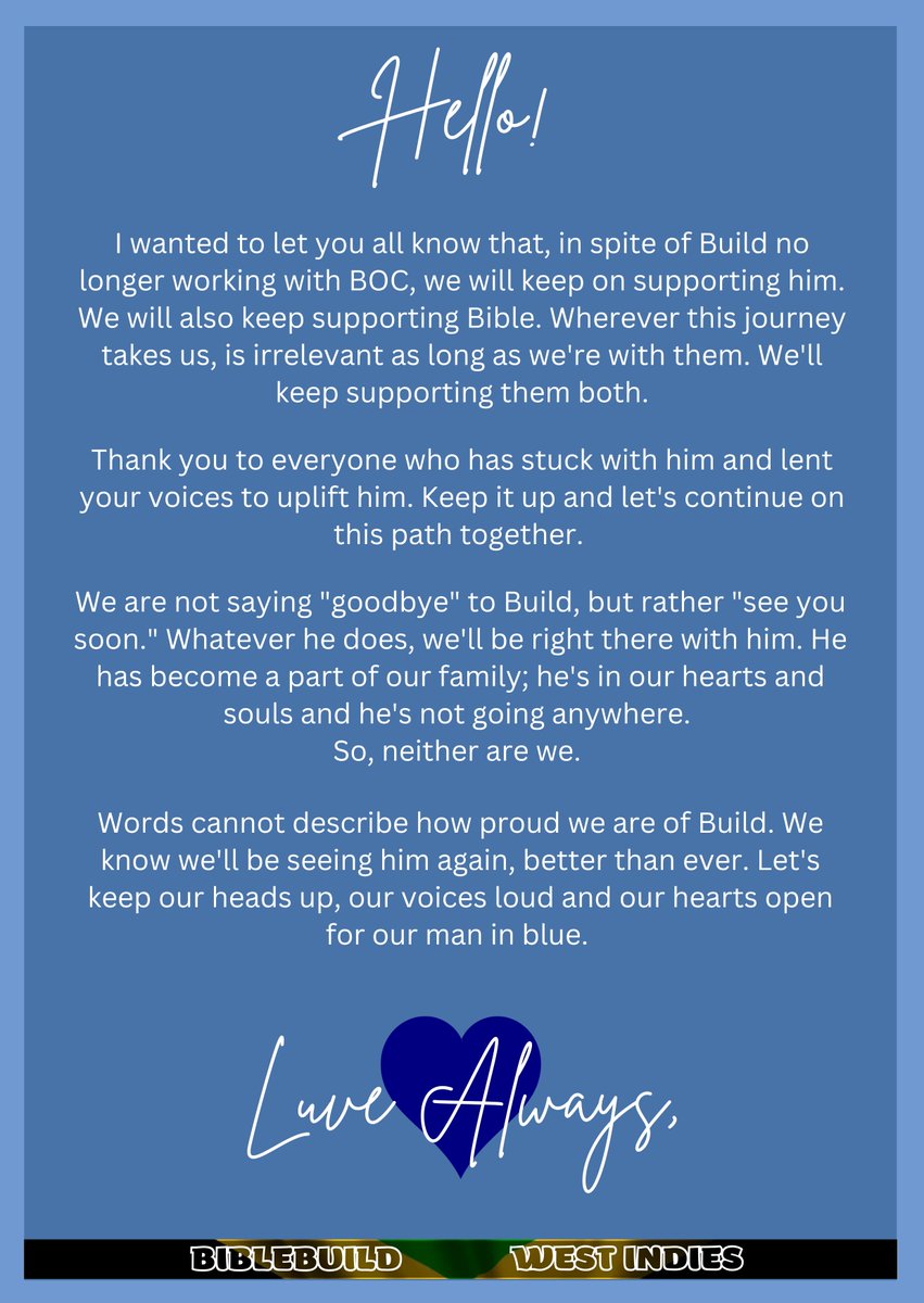 BibleBuildWI's tweet image. We'll always be here together 💙 I can't promise that I'll be the very best at admin duties for a while but I'll do the very best I can  🙏🏽

Luve you all.

#BuildJakapan #BeyourluvexBuild #Beyourluve