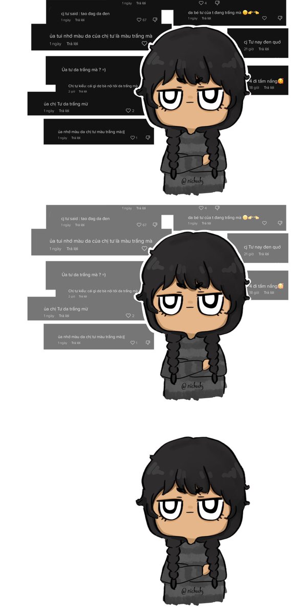 nichochj's tweet photo. “wednesday’s skin is white” 🤷‍♀️

#wenclair #wenclairfanart https://t.co/C7llLTtLHq