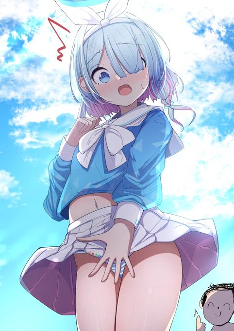 アロナちゃんにえっちな風がッ!💨 