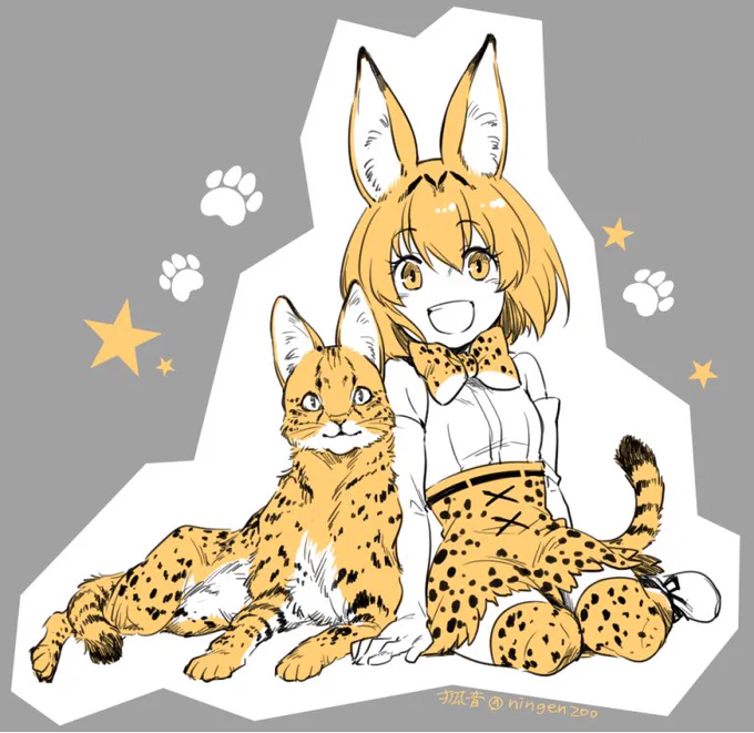 #唐突に5年前のイラストを載せる見た人もやるけもフレがあった 