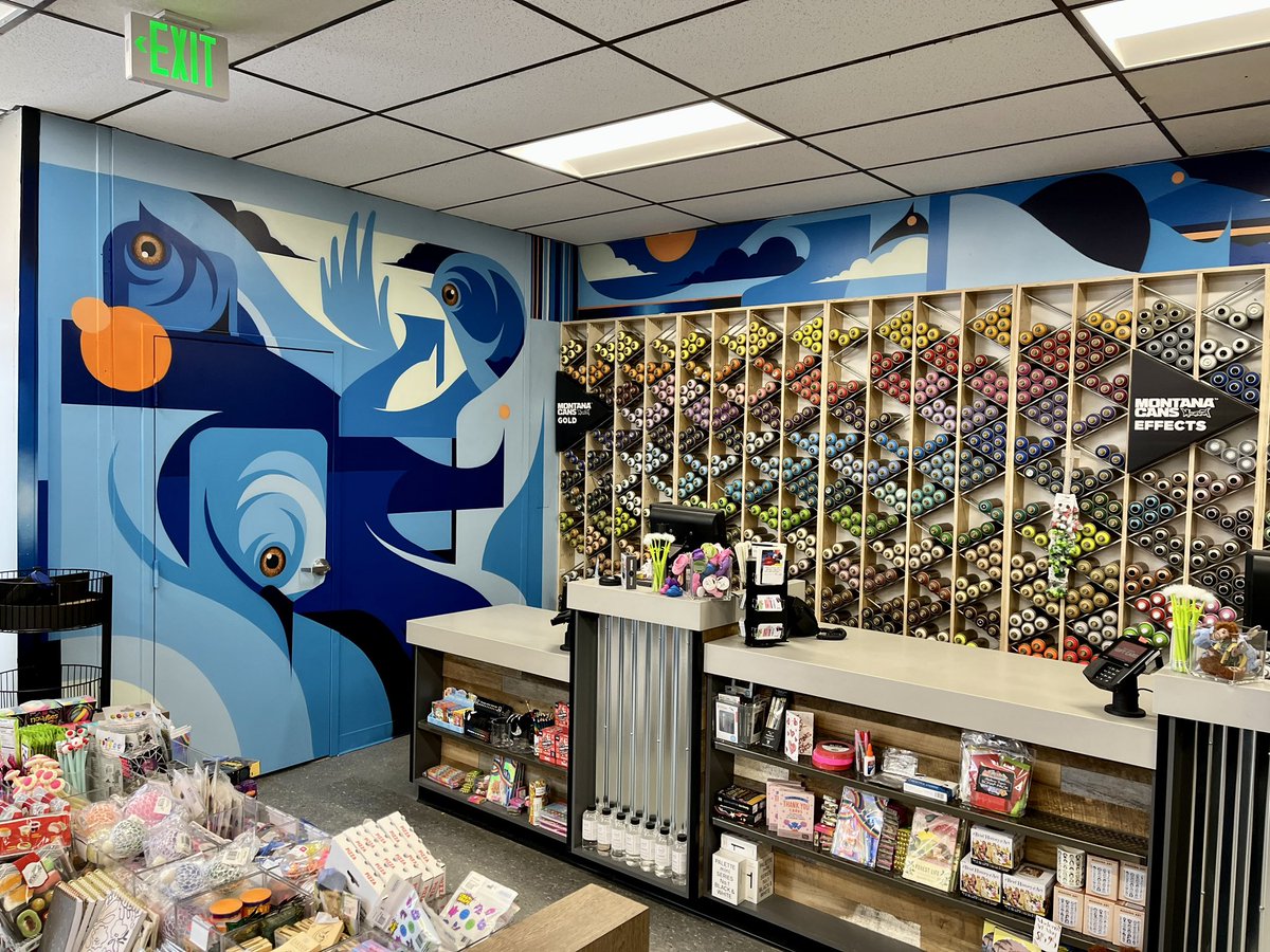 Malt1ski's tweet photo. Some final shots of this weeks mural at #blickartmaterials …Thanks again @blick_royaloak and the whole crew!
#creativeblick #blickstores https://t.co/23PyVUCn7C