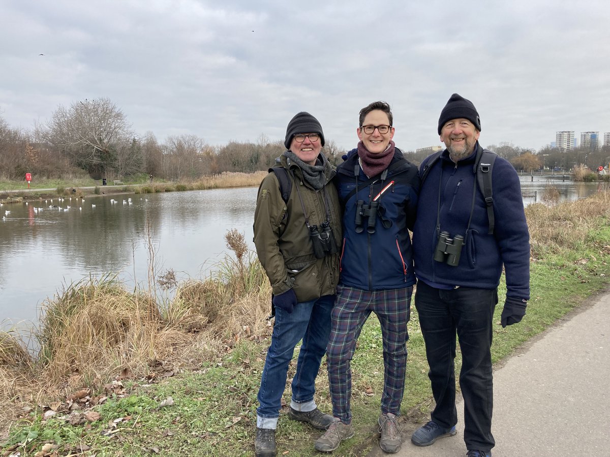 daveclark77's tweet photo. Leading the Burgess Park #burgesspark @BurgessPk bird walk today the three smilers #tomrogers #czechconroy and me https://t.co/CJTWAdhjxk