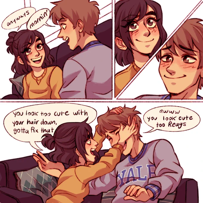 i don't plan on uploading this comic until it's all finished but look at them 😤 https://t.co/8lrau1O5mg 