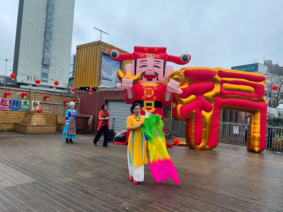 FCAM_Org's tweet image. A few pictures from today at Piccadilly Gardens.  Tomorrow is the last chance to join us to celebrate Chinese New Year.