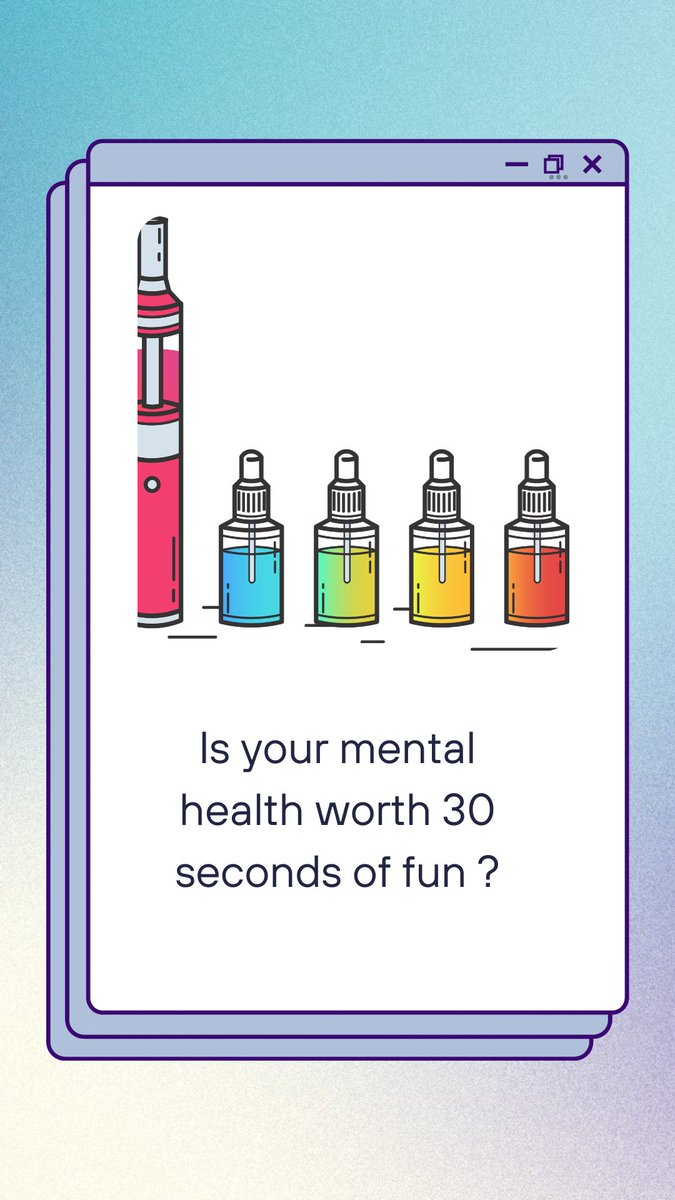 balladofelisa's tweet photo. According to research vaping is correlated with mental health. Those who vape are more likely to suffer from ADHD, PTSD, a gambling disorder, anxiety, or low self-esteem. Vaping may numb, but it also leads to long-term damage. @XUHealthEquity #publichealth #mphloading #mph https://t.co/EZREZ2u70W