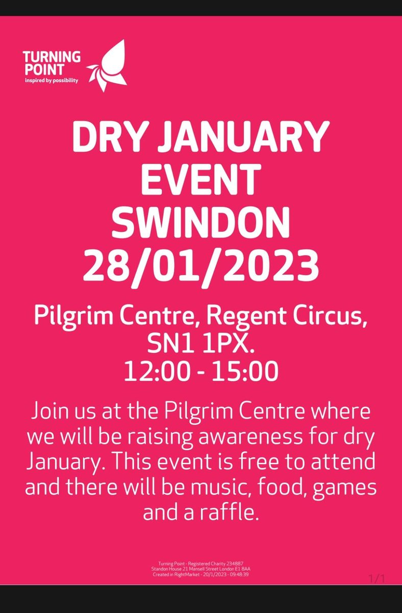impact_swindon's tweet photo. TODAY you can find our fabulous E &amp; P team at Swindons pilgrim Centre. A @dryjanuary event. As well as advice, information &amp; a chat with our team, this includes free face painting, music, Free food &amp; a raffle with a chance to win a spa day.
@SwindonCouncil  @HubSwindon https://t.co/Dl2E2P4IZs