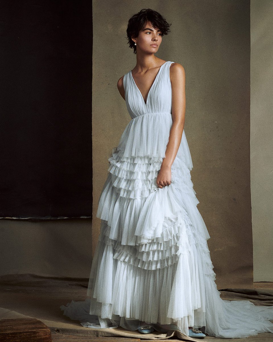 Looking for your *something blue*? Shop the new BHLDN-exclusive Tinka Gown here: anthropolog.ie/3WCDwFG