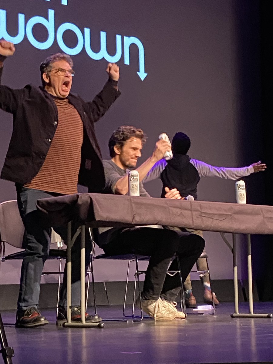 Symphony Space (@symphonyspace) on Twitter photo John Ross Bowie, <a href="/rivbutcher/">river buddy butcher ๐ค </a>, <a href="/HannahPilkes/">Hannah Pilkes</a> tried, but at last night's very funny <a href="/SFSketchfest/">SF Sketchfest</a>'s Uptown Showdown debate @danagould, <a href="/NickKocher/">Nick Kocher</a>, and @barvonblaq persuaded us that it really is better for people to be together in person, especially if you're in couples therapy. John Ross Bowie, <a href="/rivbutcher/">river buddy butcher ๐ค </a>, <a href="/HannahPilkes/">Hannah Pilkes</a> tried, but at last night's very funny <a href="/SFSketchfest/">SF Sketchfest</a>'s Uptown Showdown debate @danagould, <a href="/NickKocher/">Nick Kocher</a>, and @barvonblaq persuaded us that it really is better for people to be together in person, especially if you're in couples therapy.