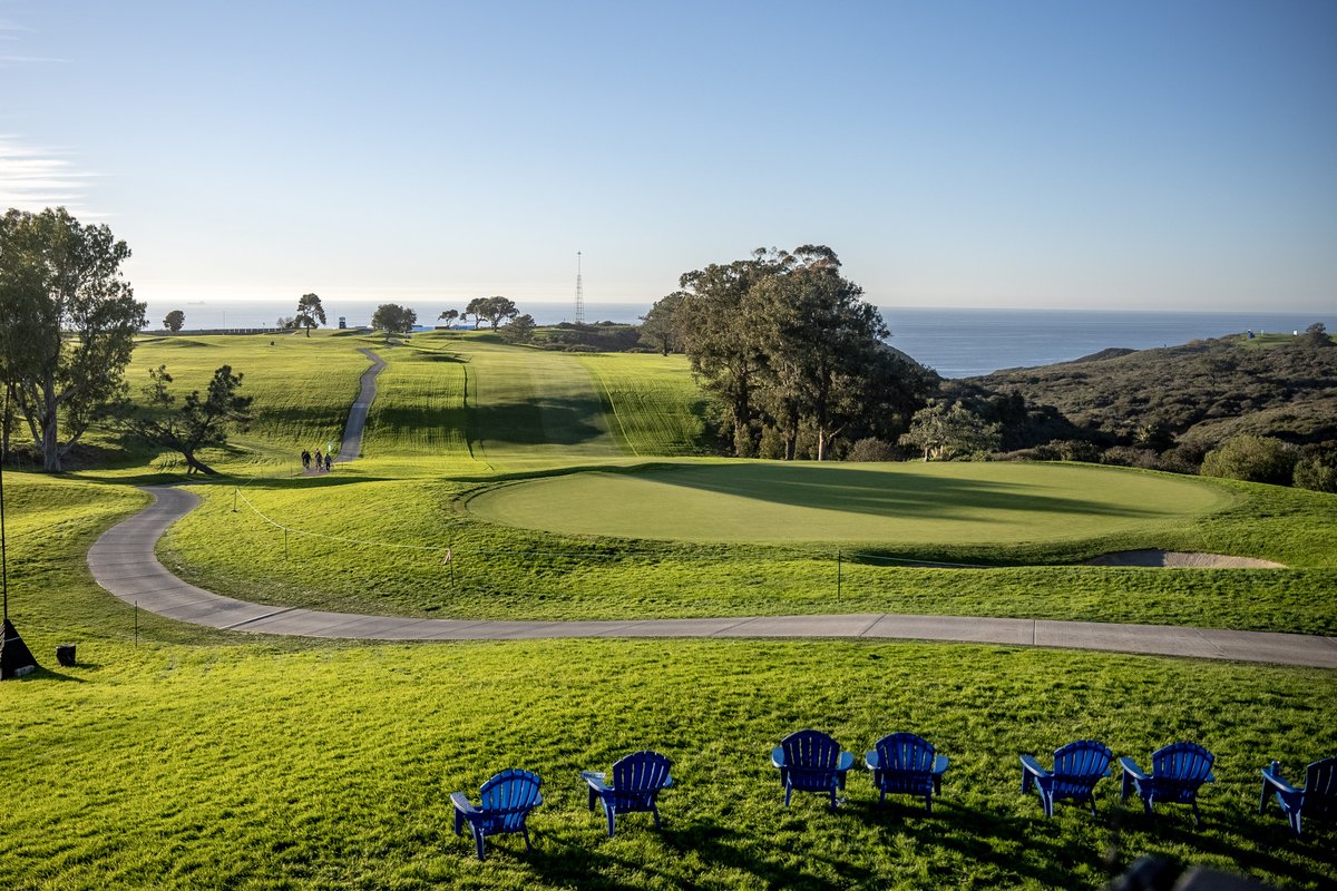 You'll want to grab a front-row seat for what's sure to be an epic final round at Torrey Pines today. #PGATOUR #FarmersInsuranceOpen #SeeYouAtTorrey #Golf #SanDiego