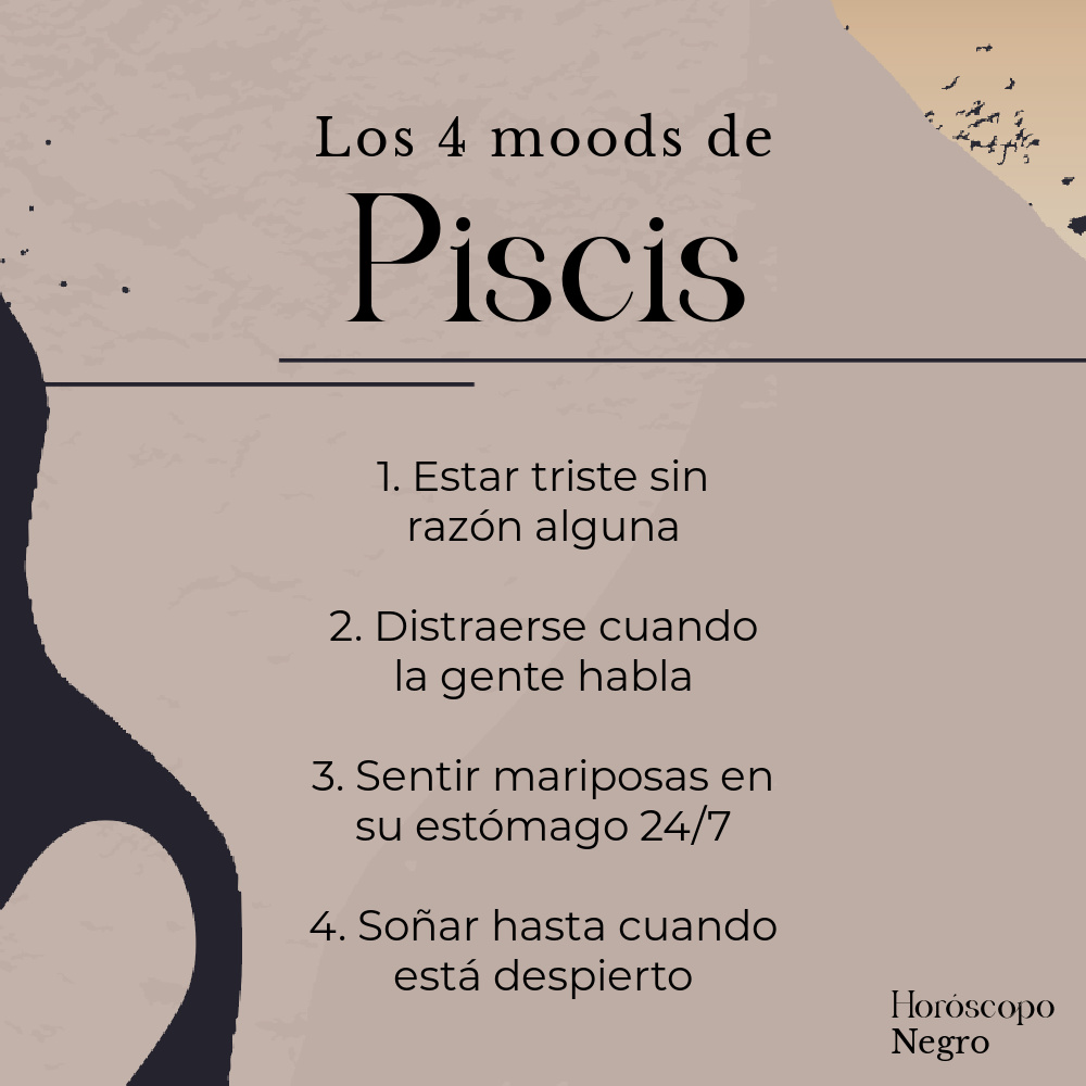Los 4 moods de #Piscis ✨🔮✨ #horoscoponegro