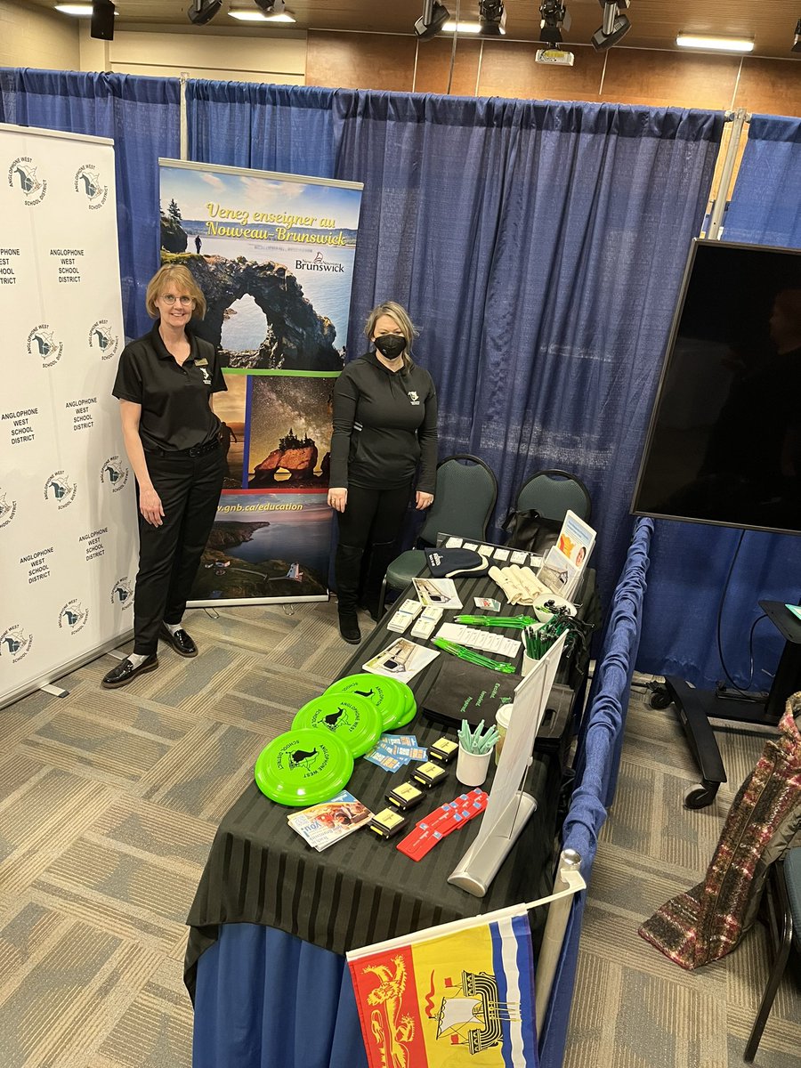 At teacher job fair with <a href="/ASD_West/">Anglophone School District West ASD-W</a> <a href="/ASD_South/">Anglophone South School District ASD-S</a> <a href="/asdnnb/">ASD-North</a> @AnglophoneEast #teachinnb