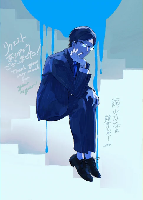 Skebご依頼いただきました!美術館のような彫刻のようなイメージですご依頼ありがとうございました #Skeb #Commission より 