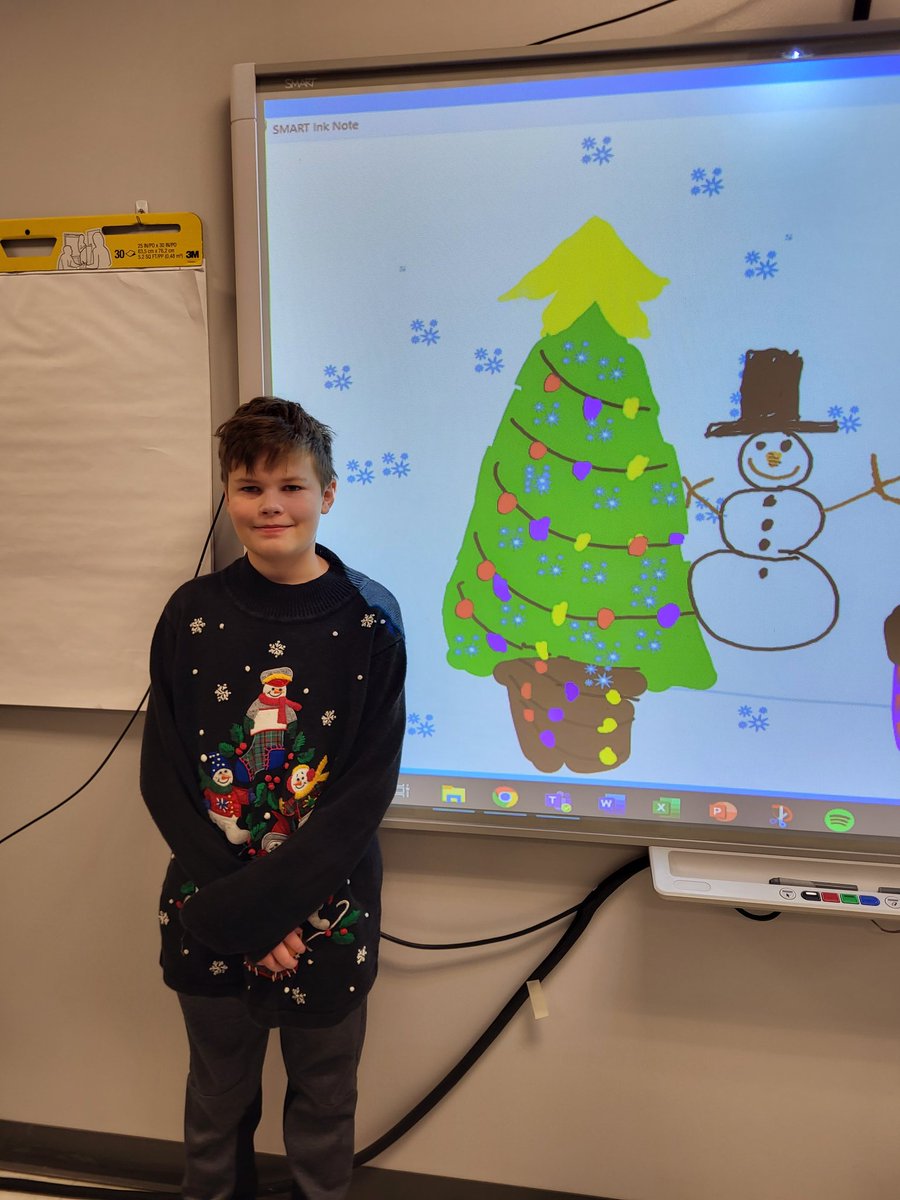 My son (6th grade) could give a PD on all tools on a Smart Board 😂 He teaches me things! #onslowDLT