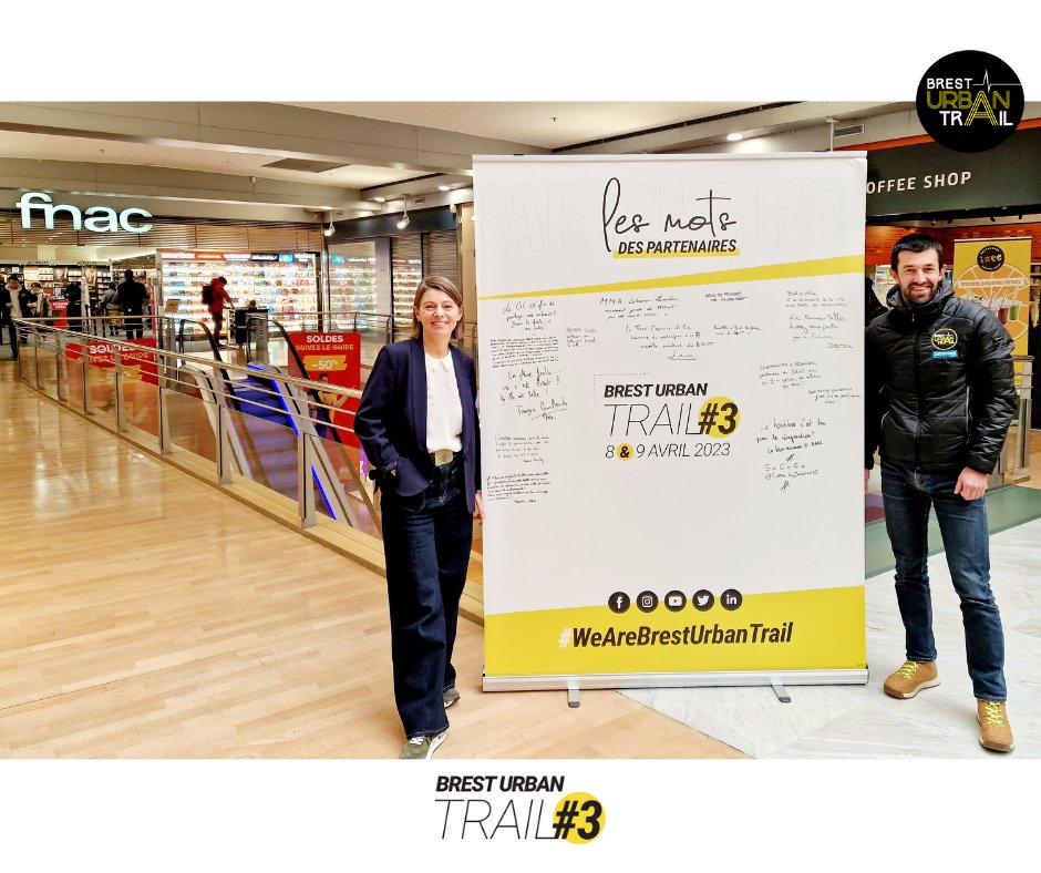 [𝗣𝗔𝗥𝗧𝗘𝗡𝗔𝗜𝗥𝗘 𝟮𝟬𝟮𝟯]
👉<a href="/coeurdejaures/">Cœur de Jaurès Brest</a> c'est l'espace shopping au cœur de #Brest mais pas que...le centre commercial deviendra en Avril prochain le terrain de jeux (de course 👟 !) des coureurs 👣 du #bresturbantrail2023 😁*️⃣ Un grand merci pour ce nouveau partenariat🤝