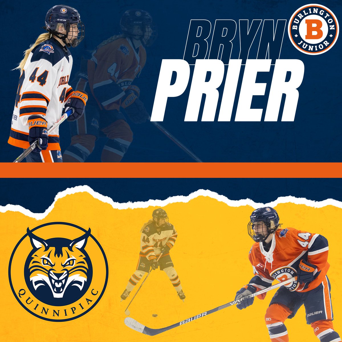 I’m excited to announce my commitment to play D1 hockey at Quinnipiac University! Thank you to my family, coaches, teammates, billets, and friends who have helped me get here! Go Bobcats