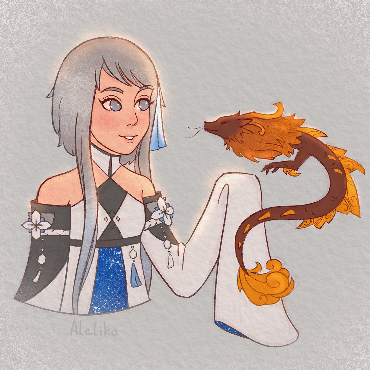 Alelika_art's tweet photo. Guizhong and little dragon Morax
#guili #guizhong #morax #zhongli #GuiZhongli https://t.co/FU7nWOIcZM