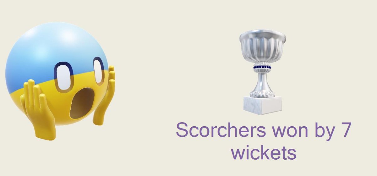 SYDNEY SIXERS v PERTH SCORCHERS, Perth - 1st Semi Final(T20)
Scorchers won by 7 wickets (with 9 balls remaining)

#SSvPS #PSvSS #SSvsPS #PSvsSS @ScorchersBBL #MADETOUGH @SixersBBL #smashemsixers #SEBC #CricstatZ