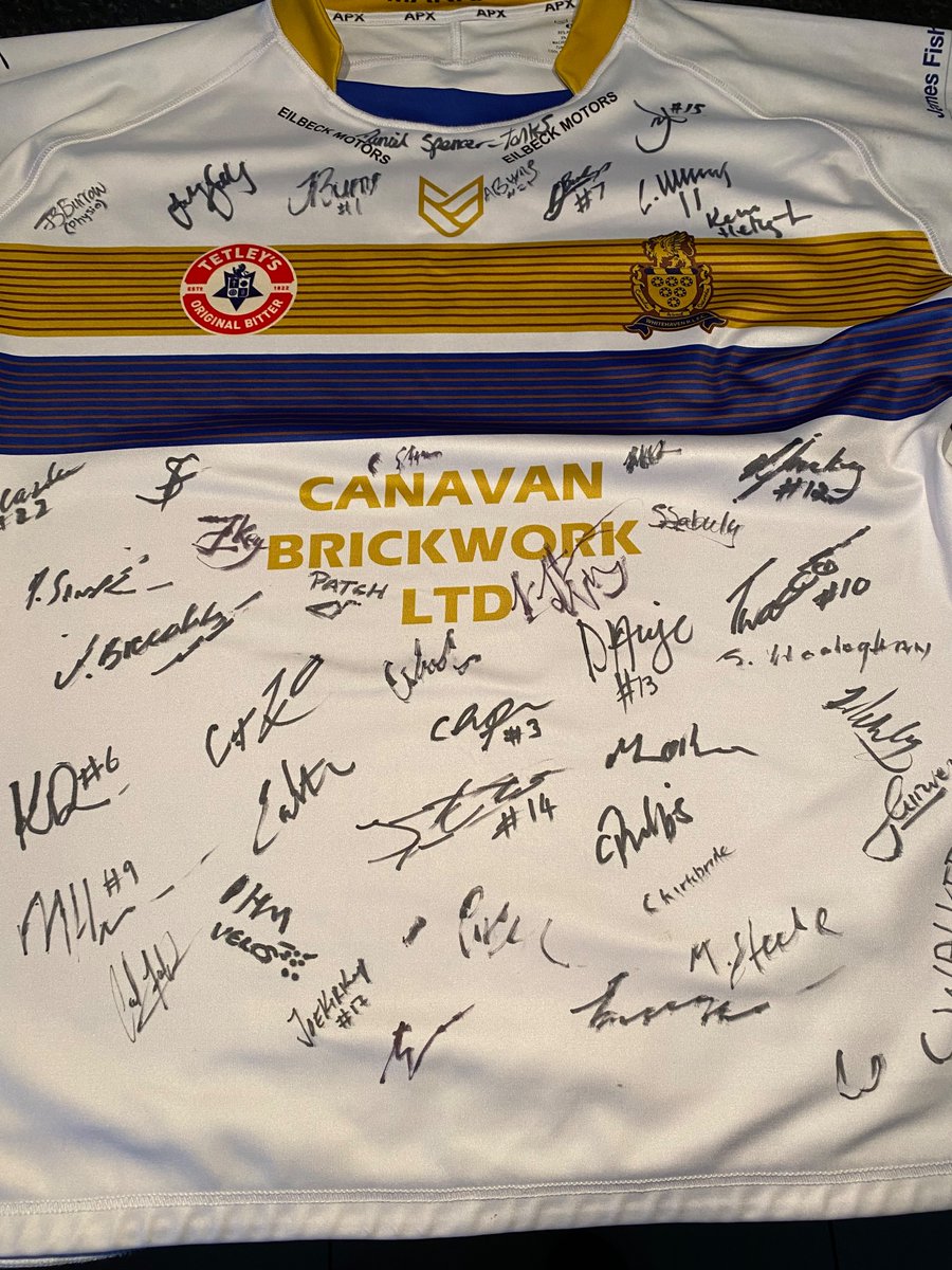 Whitehaven RLFC signed shirt by <a href="/OfficialHavenRl/">Whitehaven Rugby League</a> <a href="/WorkingtonTown/">Workington Town</a> after Ike Southward match 
Raffling off at £5 per ticket all proceeds going towards Logan Holgate memorial fund.
Tickets via bank transfer PM for details
Please  RT <a href="/SeatonRangersRL/">SeatonRangers ARLFC</a> <a href="/hensingham_arl/">Hensingham ARL</a> <a href="/WathBrowHornets/">Wath Brow Hornets</a>