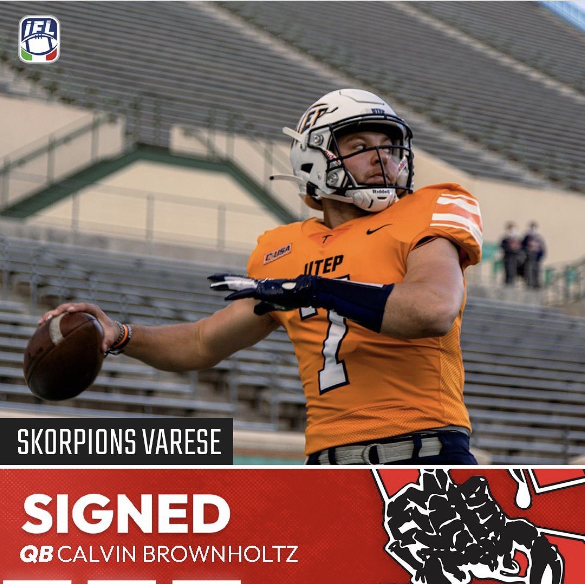 CalBrownholtz's tweet photo. Excited for the new opportunity! Forza Skorpions!🦂🇮🇹 https://t.co/ffixaW9AAD