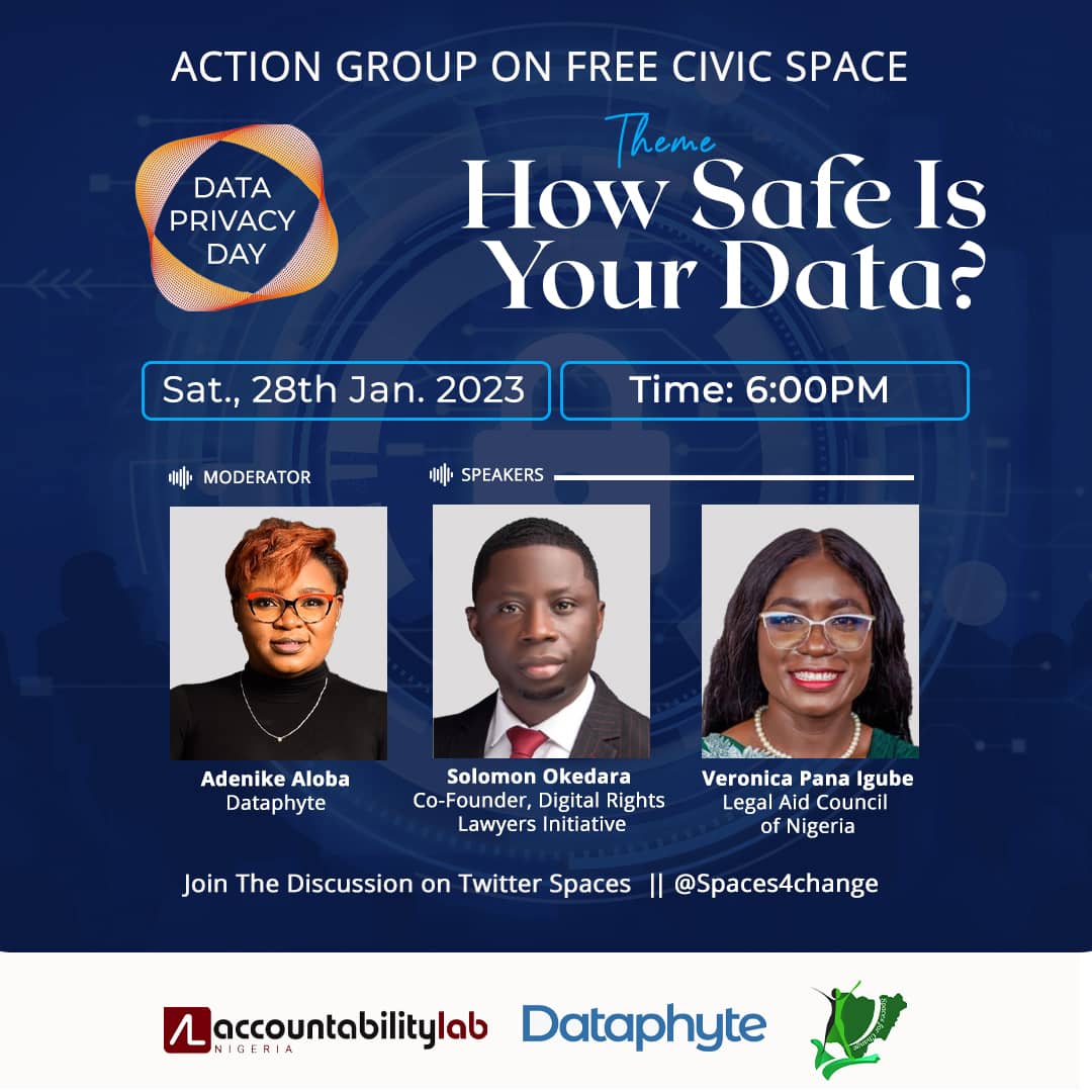 With increasing digitivism (digital activism), online spaces are increasingly targeted through repressive #DigitalRights, poor data protection & excessive data collection.
Join us to discuss the safety of your DATA 👉🏾twitter.com/i/spaces/1RDGl… 

#DataPrivacyDay 
#DataProtectionDay