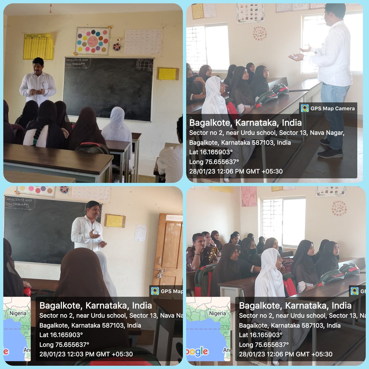 Today Valuteers shrikanth sir (the best teacher trainer in ajim premjee foundation Bagalkote )taken SSLC class.