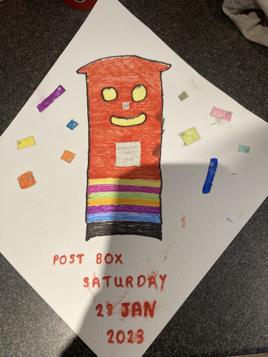 bestytheposty's tweet photo. ⁦@BathroadS⁩  #postboxsaturday #cwu #enoughisenough   A fun day at church yoga , bread making, craft - lunch together- all generations at our AT HOME weekend 💌 https://t.co/IC3PYMdB2d