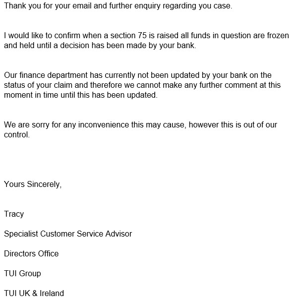 Rampmarc's tweet photo. @TUIUK @TescoBankNews @ABTAtravel @tescobankhelp @MartinSLewis more confusing responses, does anyone actually understand section 75 do consumers actualy have any rights? @tescobankhelp @TUIUK @ABTAtravel @CitizensAdvice @MoneySavingExp @BBCWatchdog https://t.co/bTNvZOR1R9