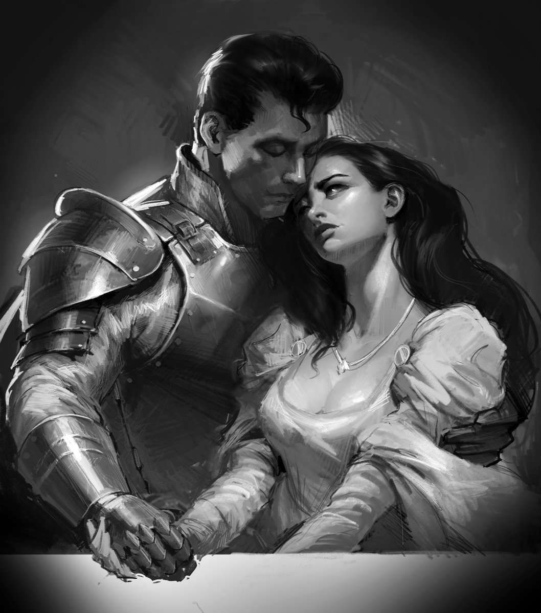 HarrySketchbook's tweet image. Adding colour at the moment, but seems a shame to not share the underpainting. Also, drawing emotion is hard.