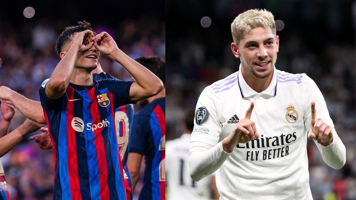 “Pedri no tiene gol” 

Pedri: 15 goles en 100 partidos. 
Fede Valverde: 14 goles en 175 partidos.