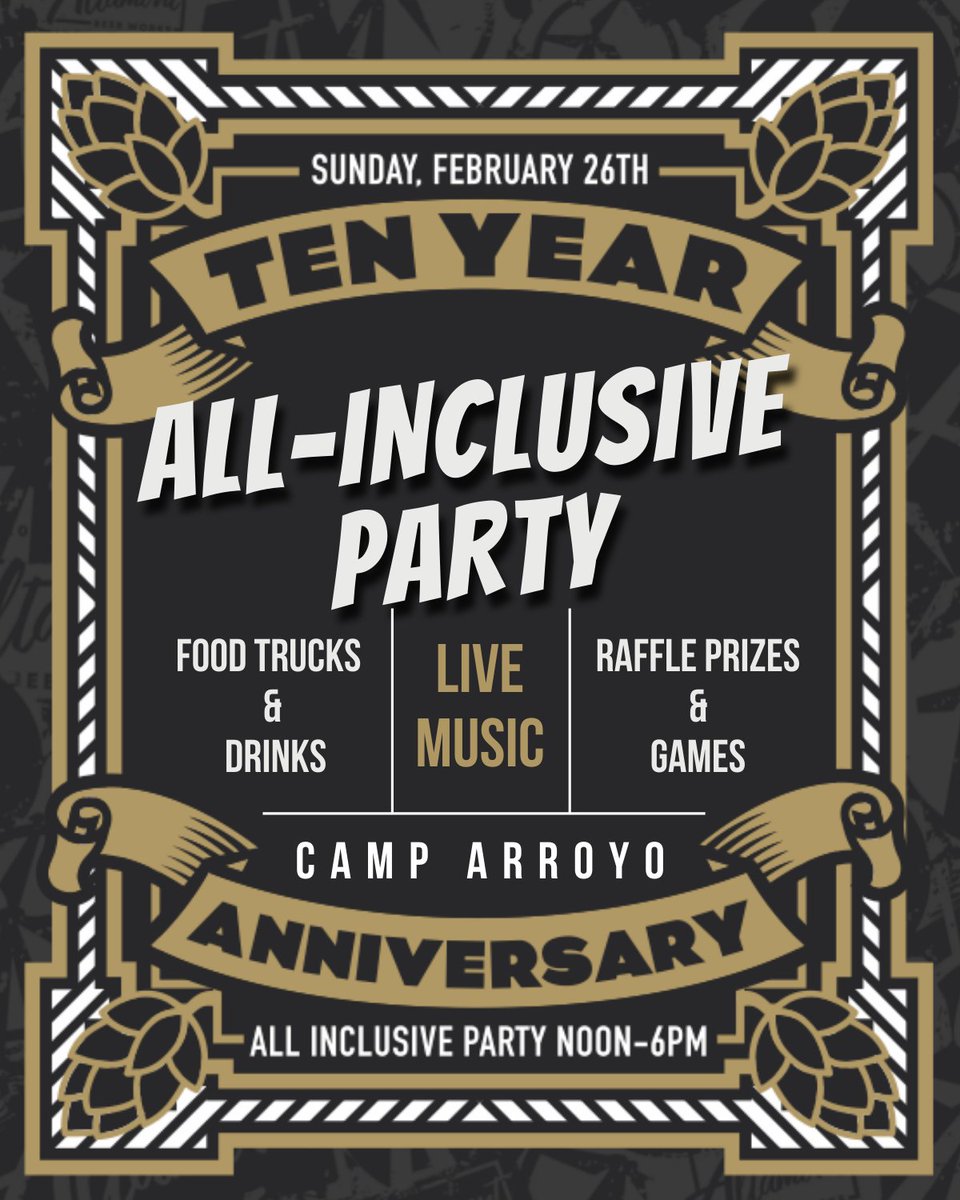 Join us for a kick-ass all-inclusive 10-Year Anniversary Rager!

l8r.it/2GSt