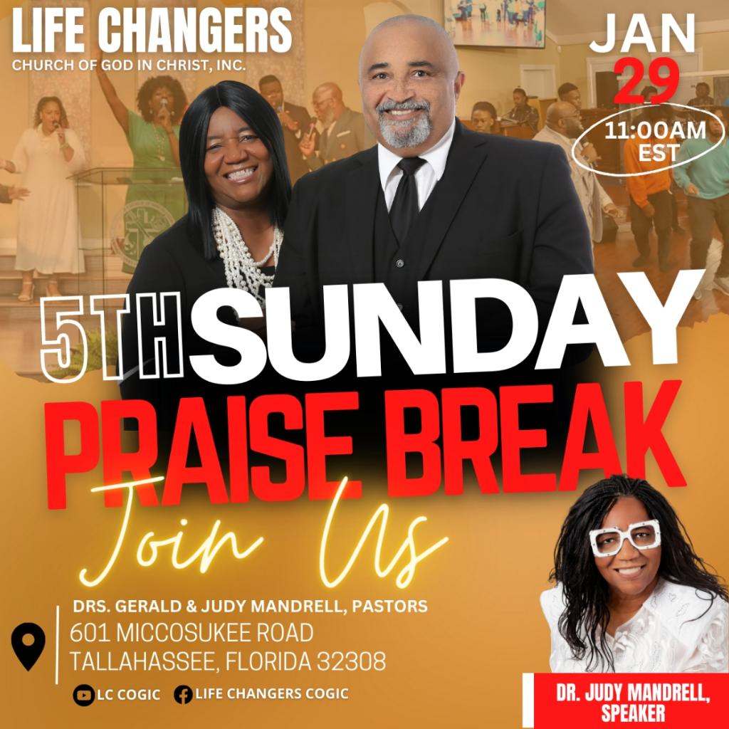 LCCOGIC's tweet photo. Join us tomorrow at 11AM EST. Dr. Judy Mandrell is our speaker. We made it this far in the year and we are ready for a PRAISE BREAK, aren't you? https://t.co/LBEHR3AgOB