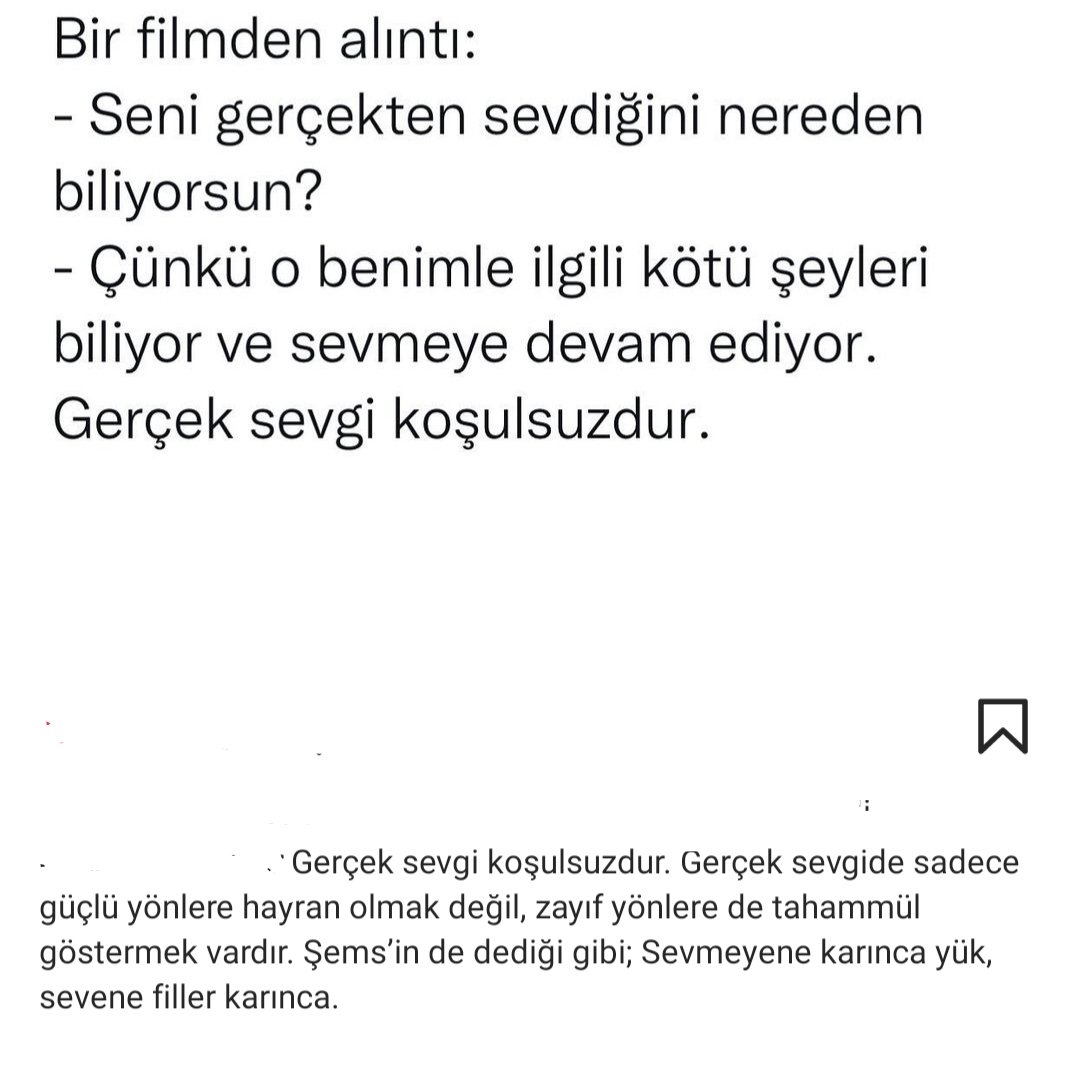 Bugün böyle güzel bir yazıyla karşılaştım..