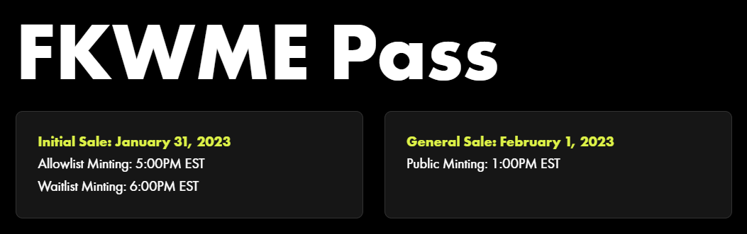 GemsHunterXO's tweet photo. You can pre-mint FKWME NFTs in the #allowlist sale on January 31, 2023, with the full NFT drop scheduled for February 1, 2023. 😍
Take advantage of this opportunity to be a part of the future of beauty and web3! #GORJS #NFTs https://t.co/CvNcYfelTI