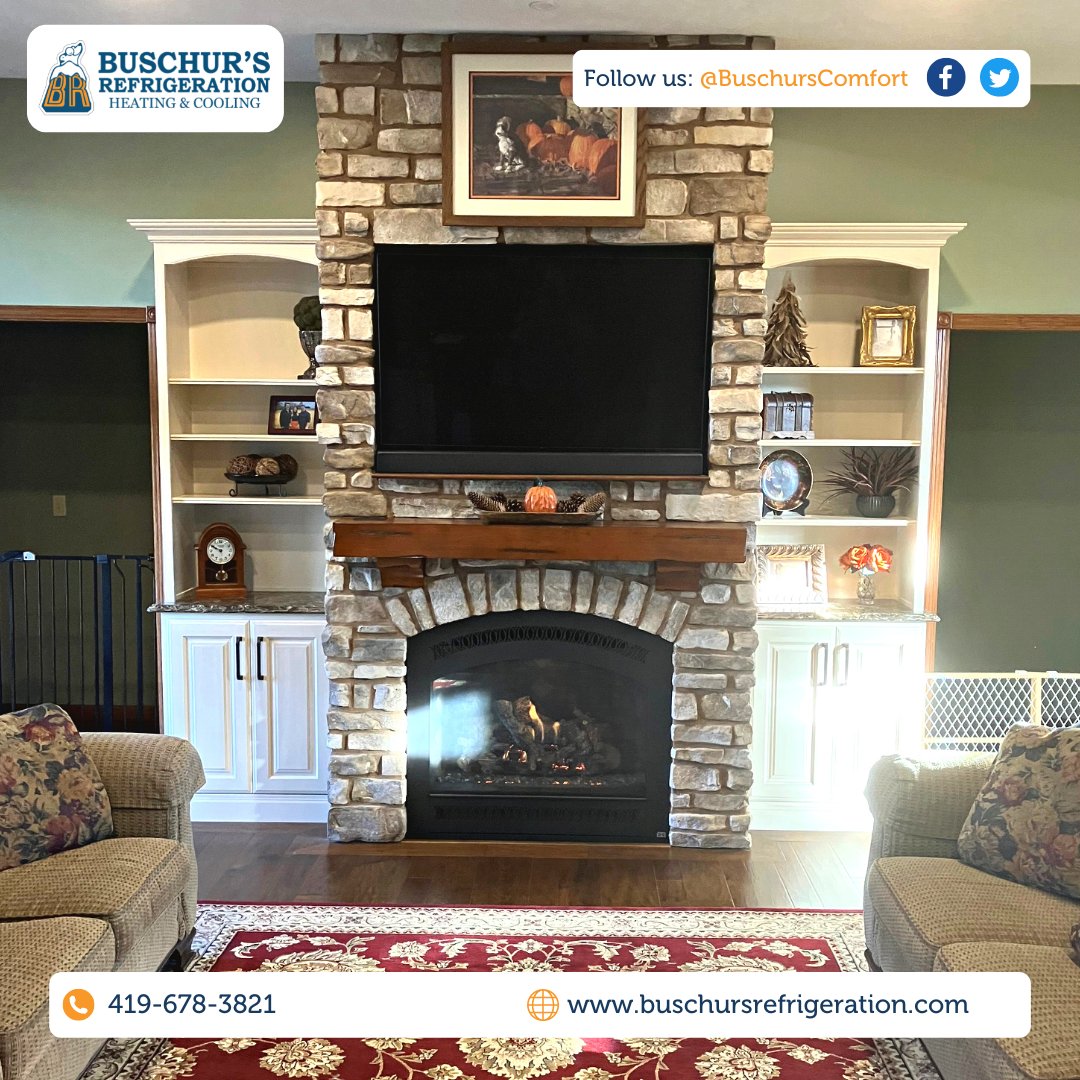 BuschursComfort's tweet image. St. Henry, OH📍– Big shoutout to our installation team for doing such great work installing this custom gas fireplace. 👏

#GasInsert #Fireplace #BuschursComfort