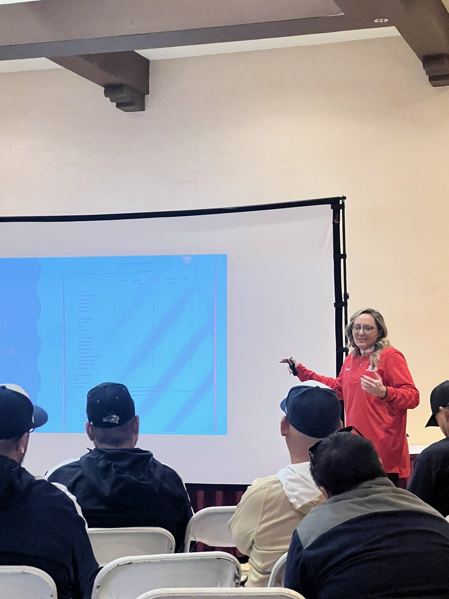 Old_Colt2's tweet photo. Excited after listening to @UNMLoboSB HC Nicole Dickson and what she has planned to help coaches and athletes around the State. Thank you again for coming out to @NMHSCA and speaking with us and what you are investing in NM! https://t.co/EJECOxCgFf