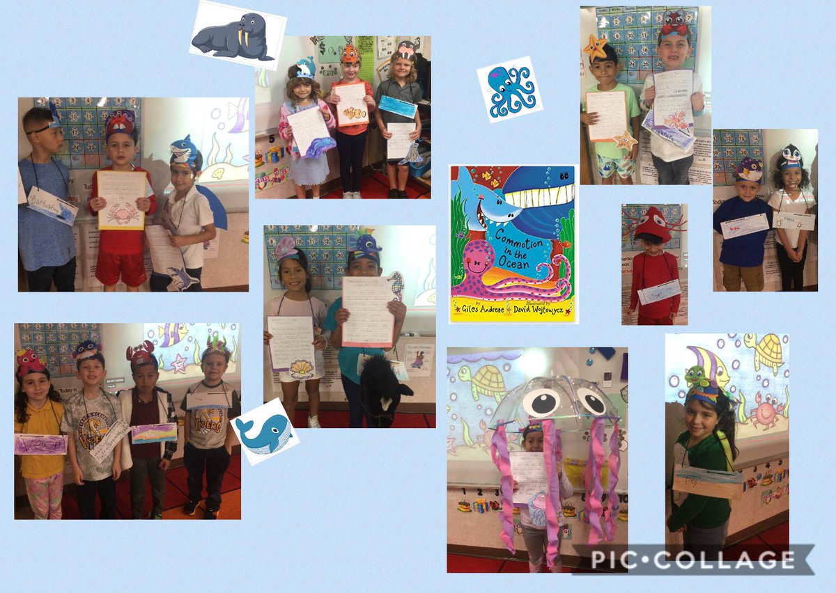 We personified our ocean animals in preparation of the literacy parade! @VineyardsVipers @VESMrsRuff