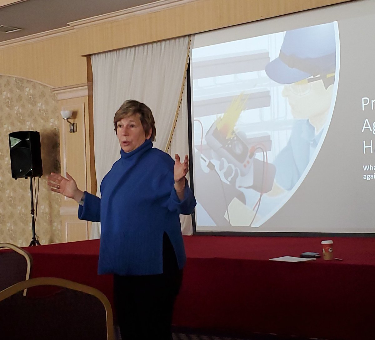 BrrrBailey's tweet photo. @rweingarten speaks to members about the power of the union to male our workplaces safer! #UnionStrong
@NYSPEF Region 9 Health &amp; Safety training 
@DarleneWILPEF 
@WayneSpence99 https://t.co/EefyAX2tLa