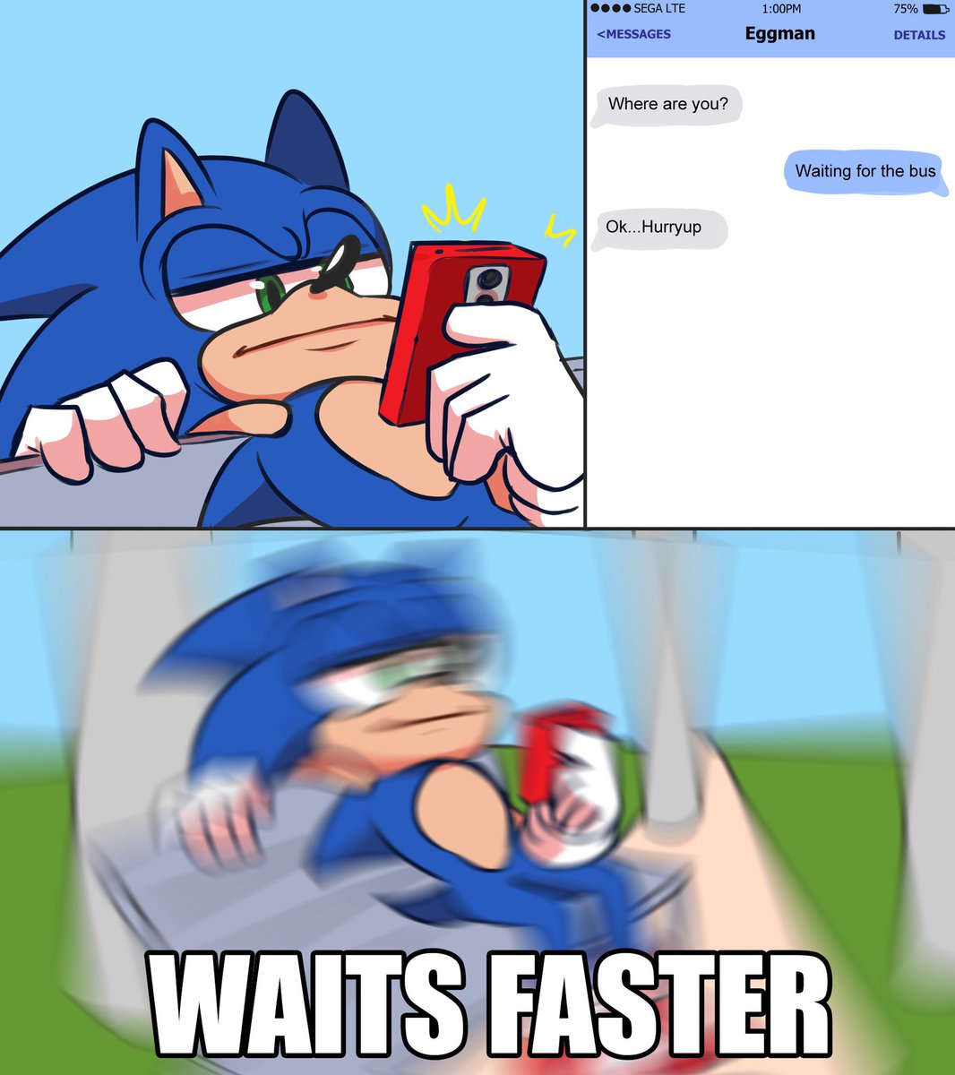Eggman doesn't have all day Sonic 🙄⏰ 