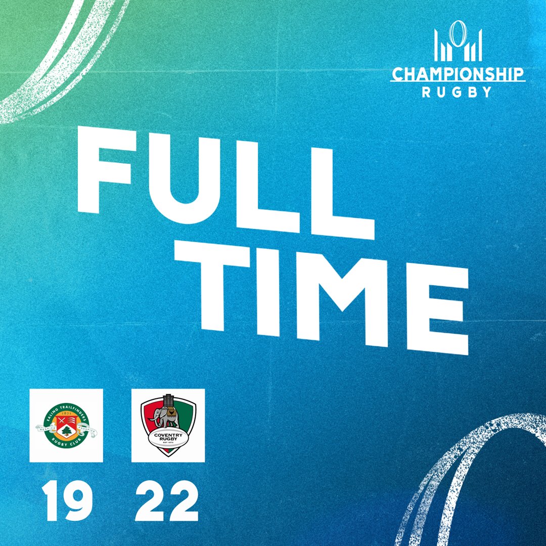 𝐇𝐔𝐆𝐄 result for <a href="/CoventryRugby/">Coventry Rugby</a>, who have just beaten <a href="/ealingtfrugby/">Ealing Trailfinders</a> in West London 🐘

#ChampRugby