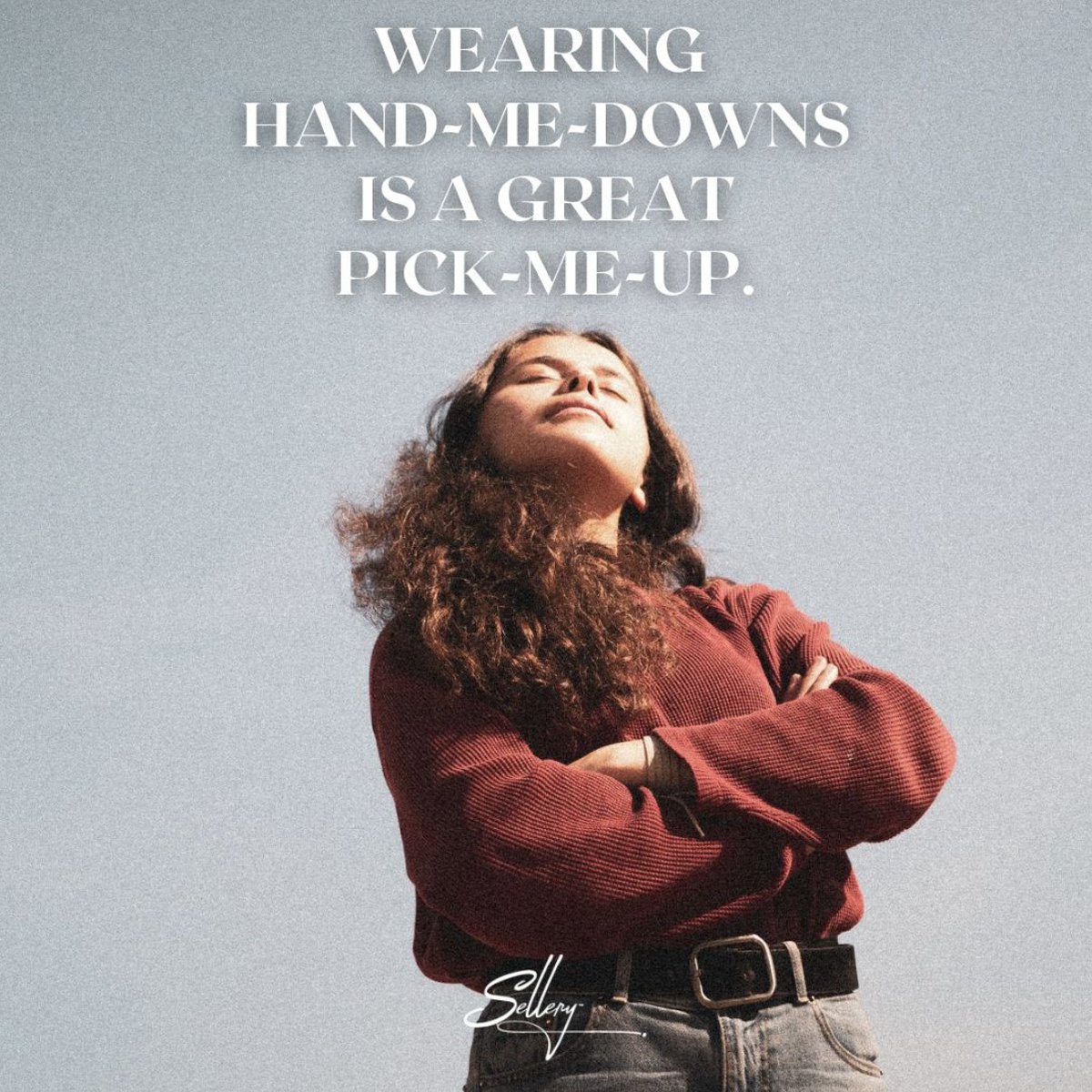 ShopSellery's tweet photo. Hand-me-downs have always been IN. 👏

Hand-me-downs have previously been looked down upon while “vintage” clothes deemed cool. Ultimately, they’re the same.

Both are cool since they help disrupt the current fashion industry for the better. 🙌

#vintage #sustainablefashion https://t.co/JWUHHqLBCL